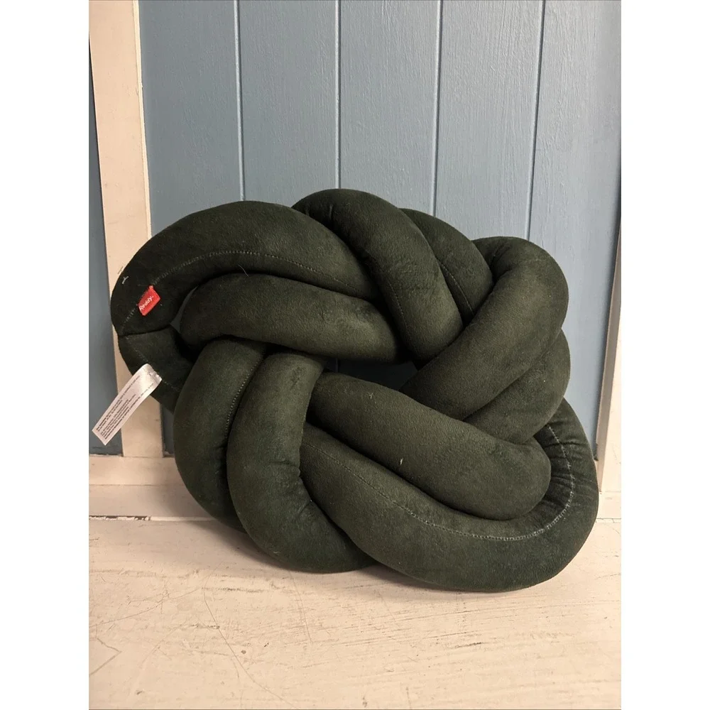 Reddy Dog Toy Snuffle Pet Mat Plush Stuffed‎ Green KNOT Chew Toy Cushion NWOT
